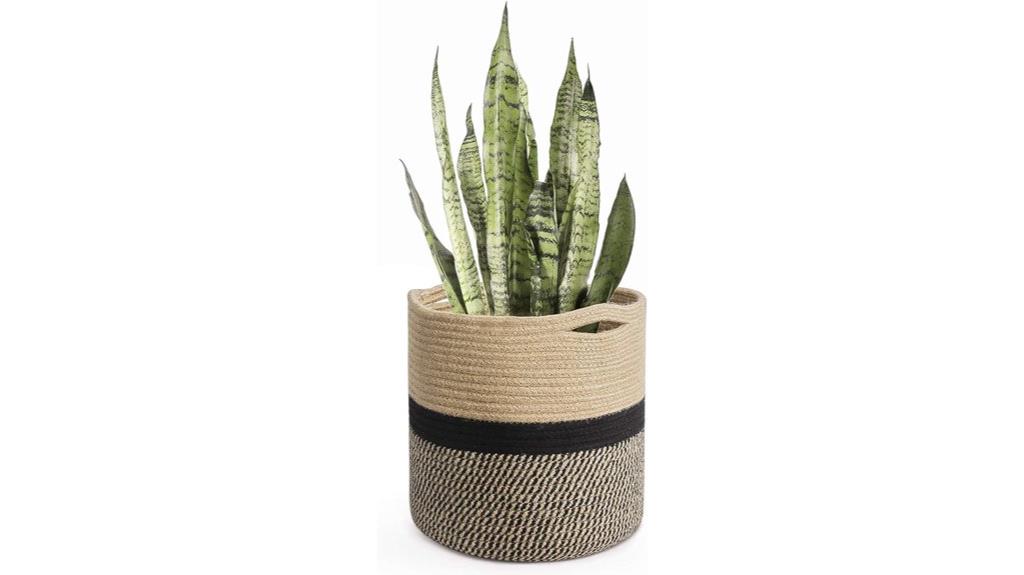 sturdy jute rope basket
