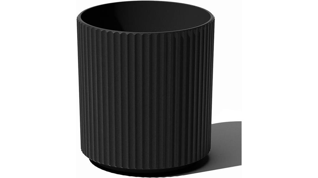 stylish outdoor round planter