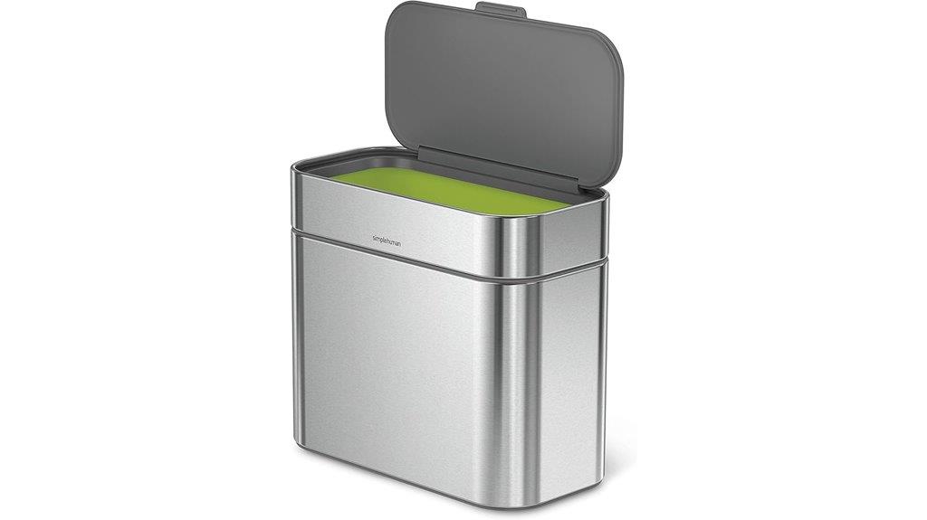 stylish stainless steel caddy