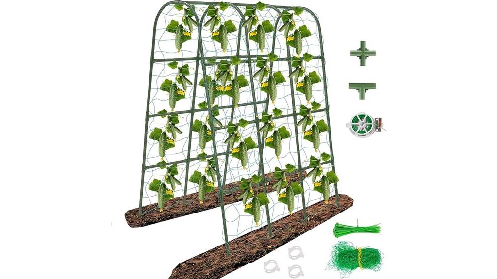 tall metal cucumber trellis