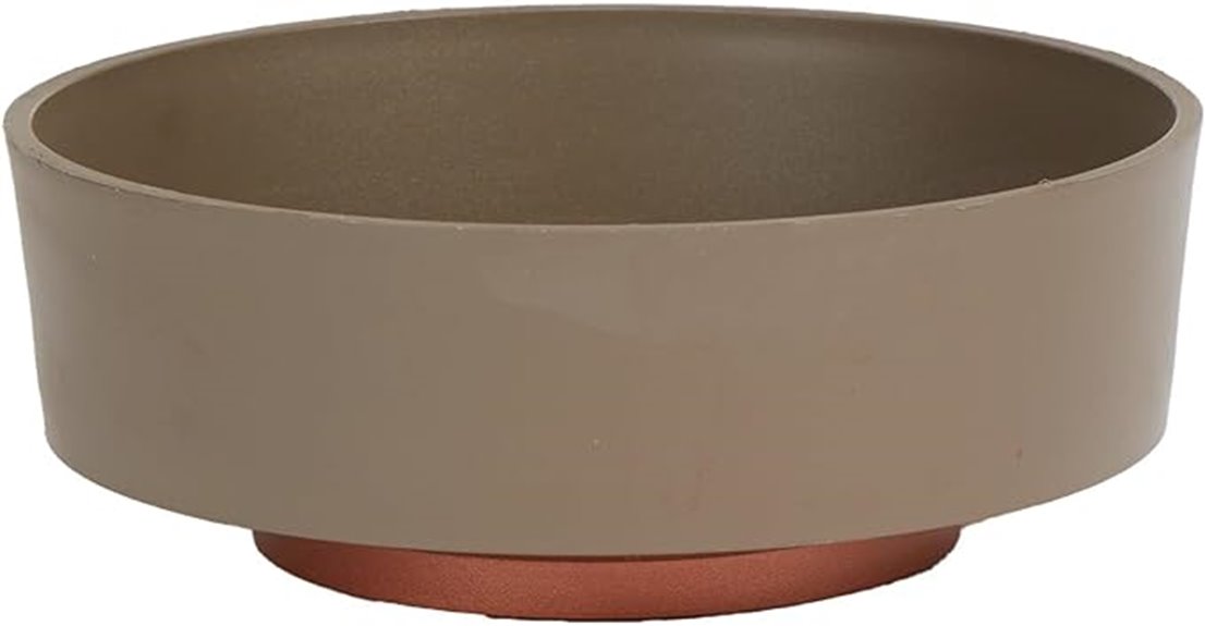 taupe succulent bowl set