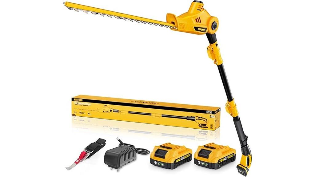 telescoping pole hedge trimmer