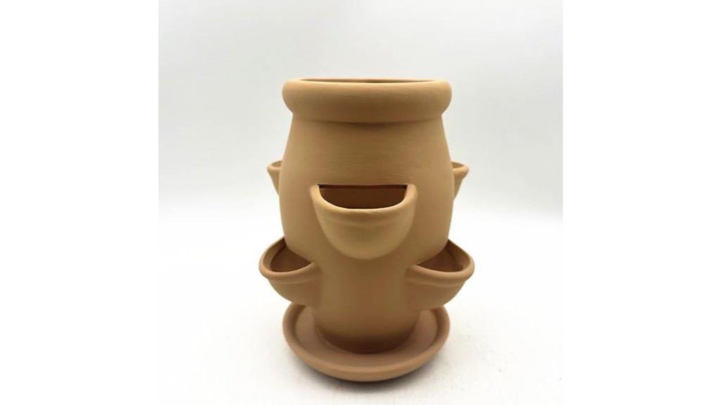 terra cotta strawberry planter