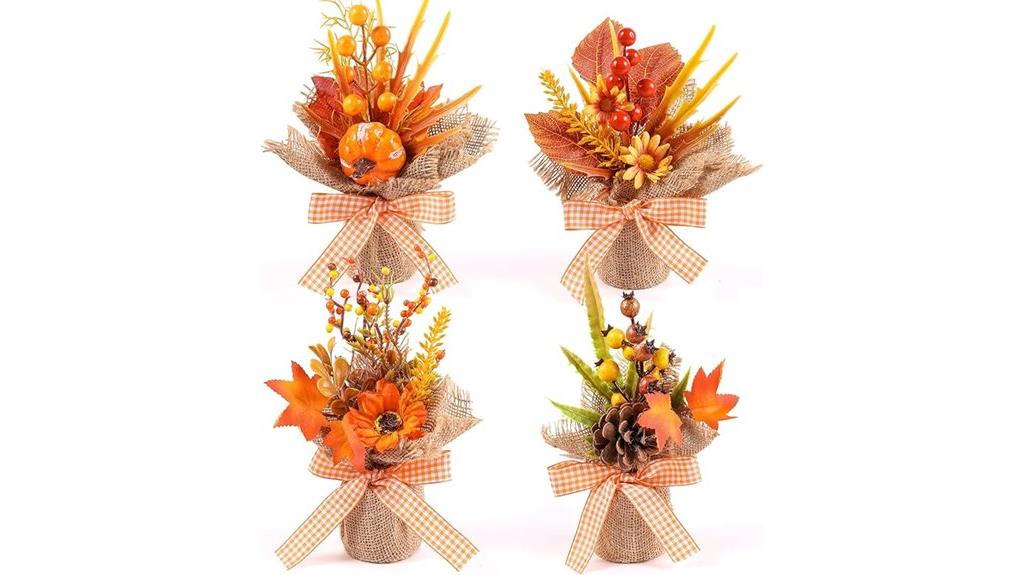 thanksgiving halloween potted flowers