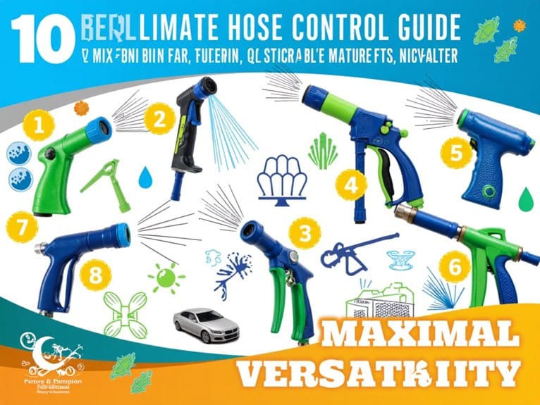 top hose spray options