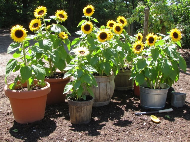 top planters for sunflowers