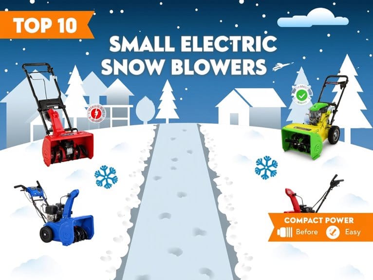 top small electric snow blowers