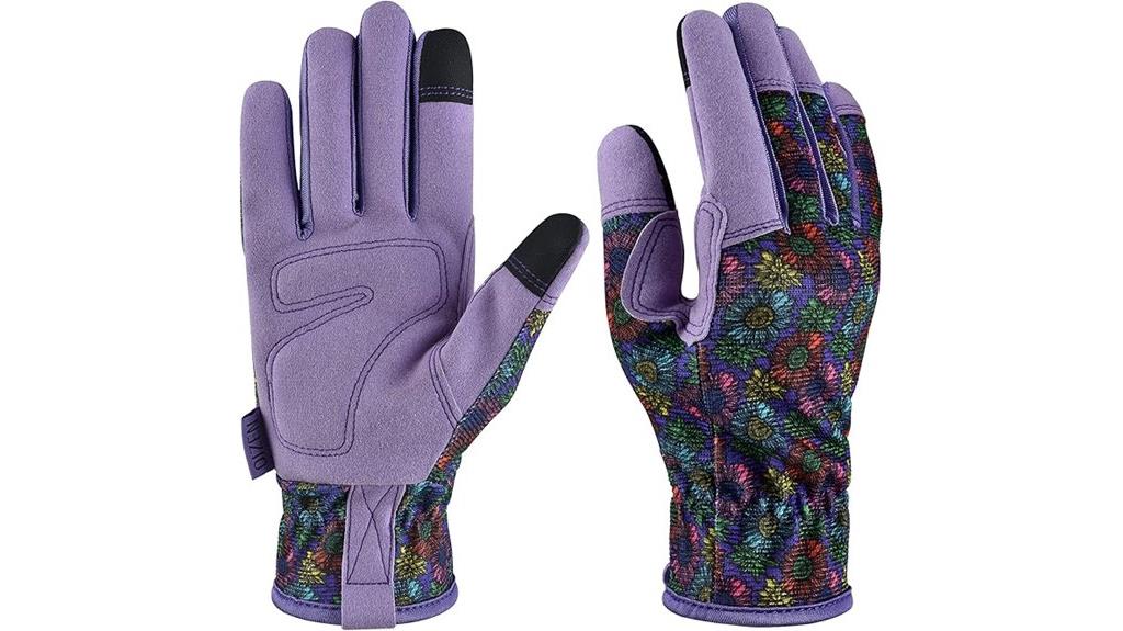 touchscreen gardening gloves medium