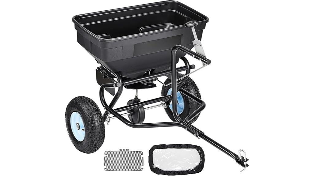 tow behind spreader capacity
