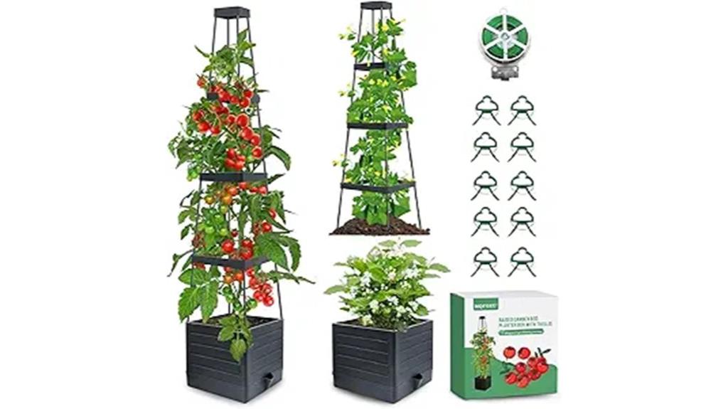 trellis garden bed planters
