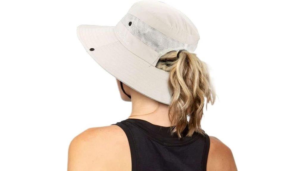 uv protection ponytail sun hat
