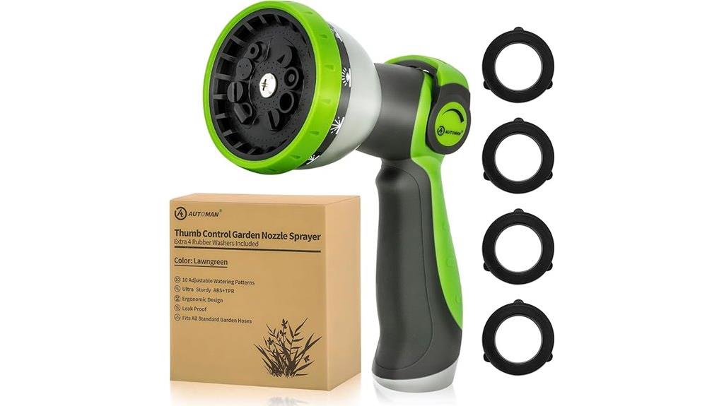 versatile garden hose nozzle