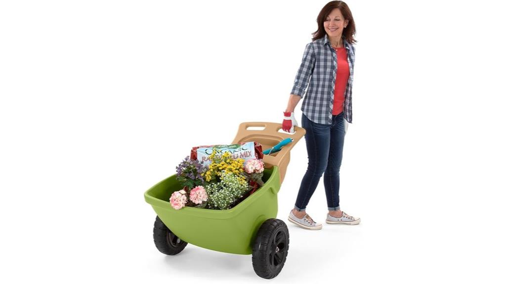 versatile wheelbarrow with storage