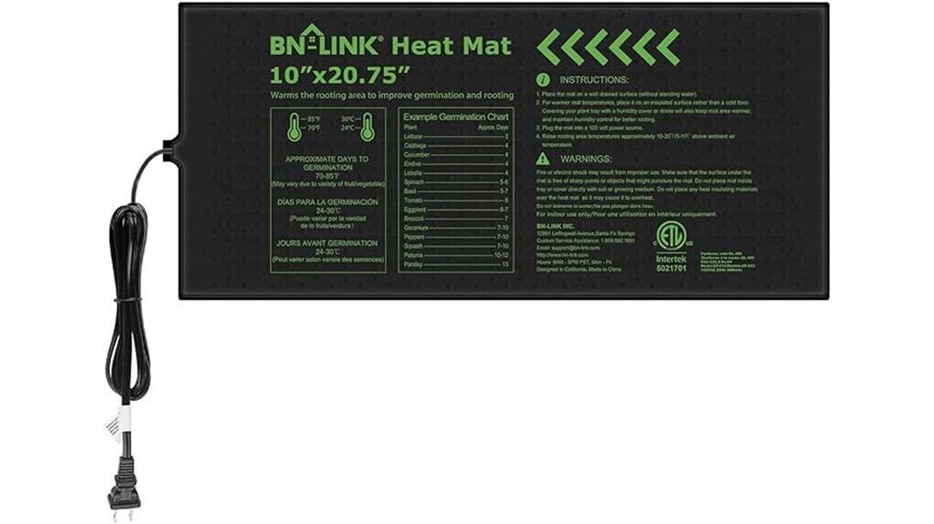 waterproof seedling heat mat