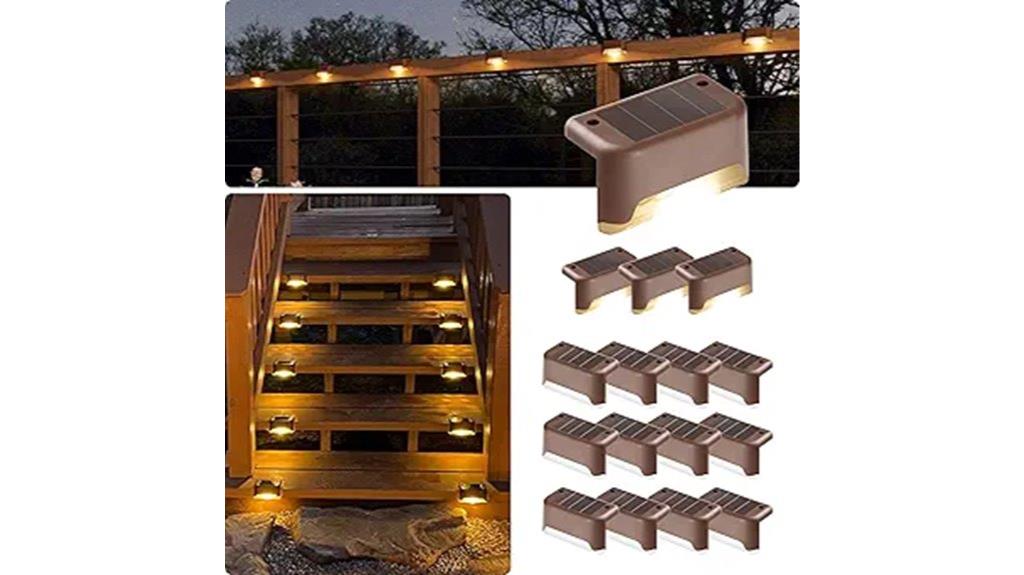 waterproof solar deck lights