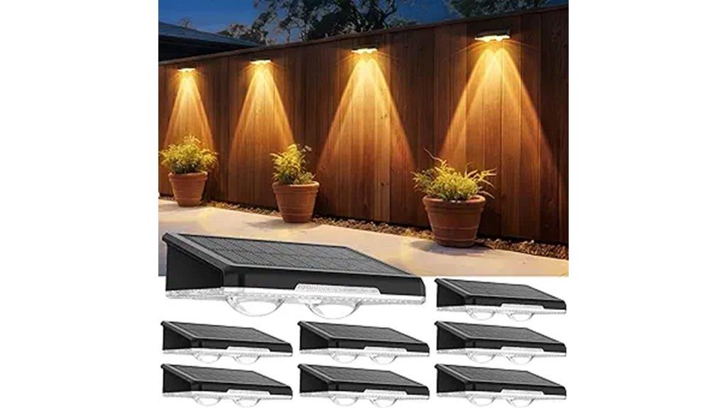 waterproof solar fence lights