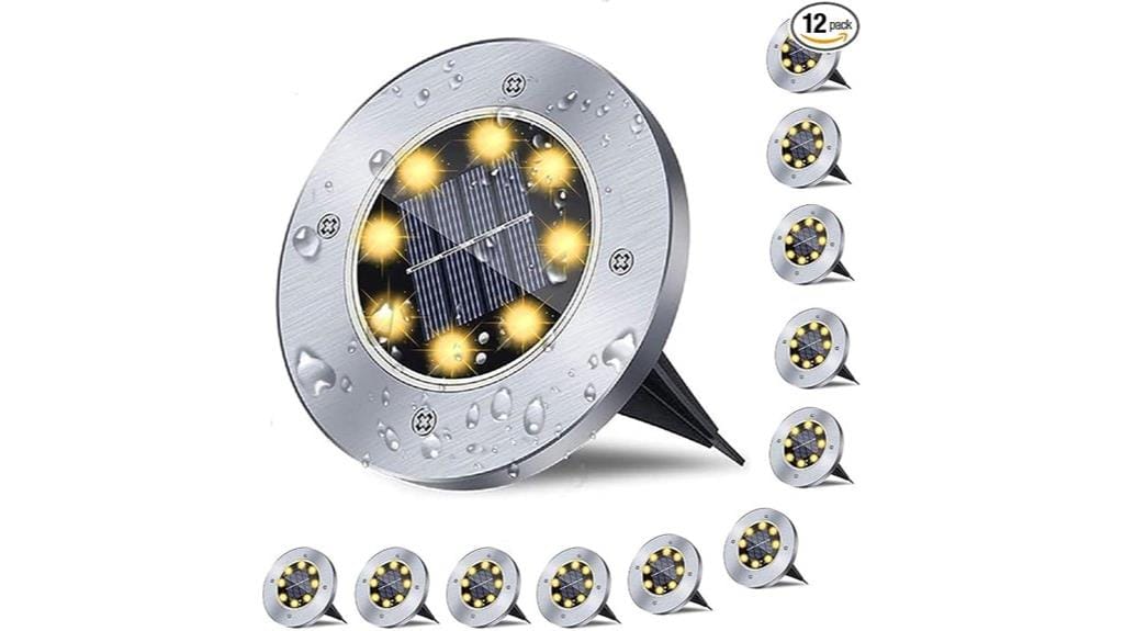 waterproof solar garden lights
