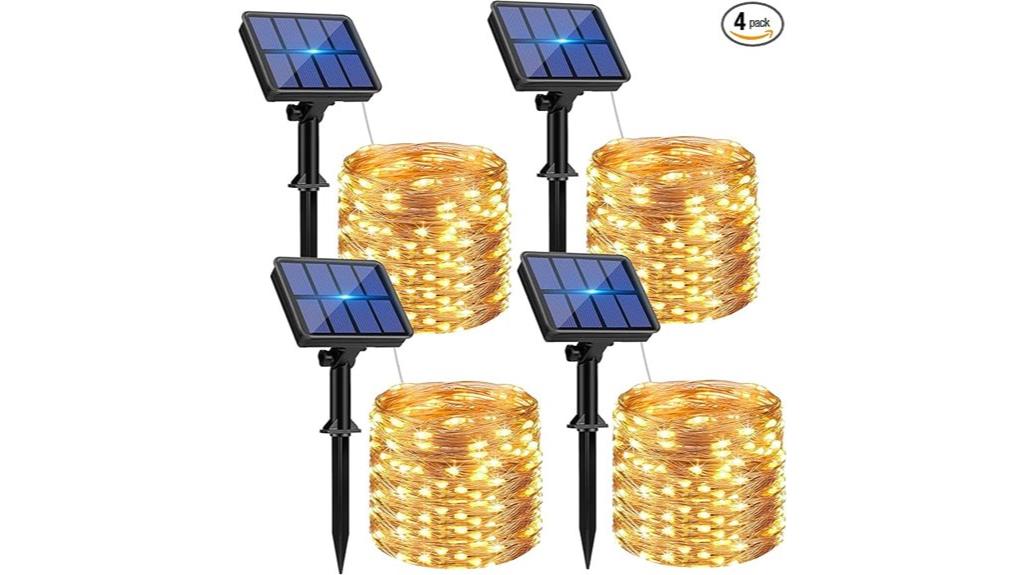 waterproof solar string lights