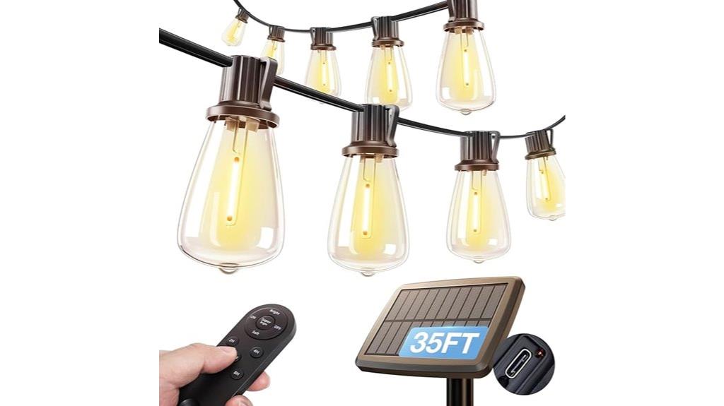 waterproof solar string lights