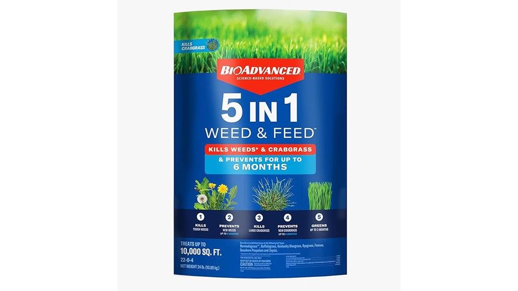 weed and feed granules
