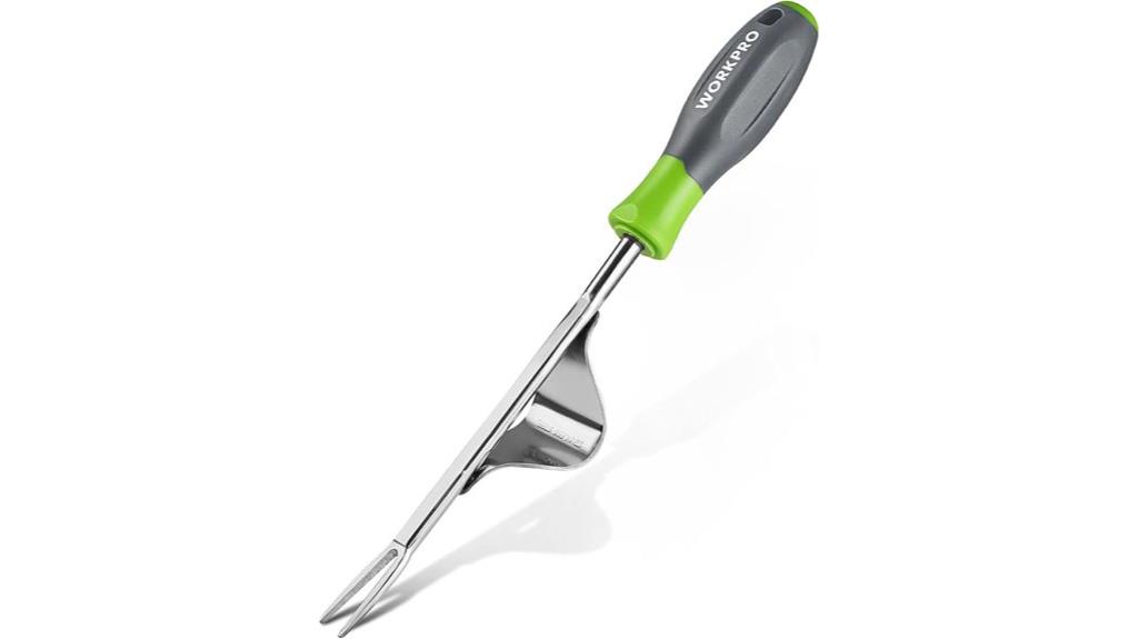 weed puller with forks