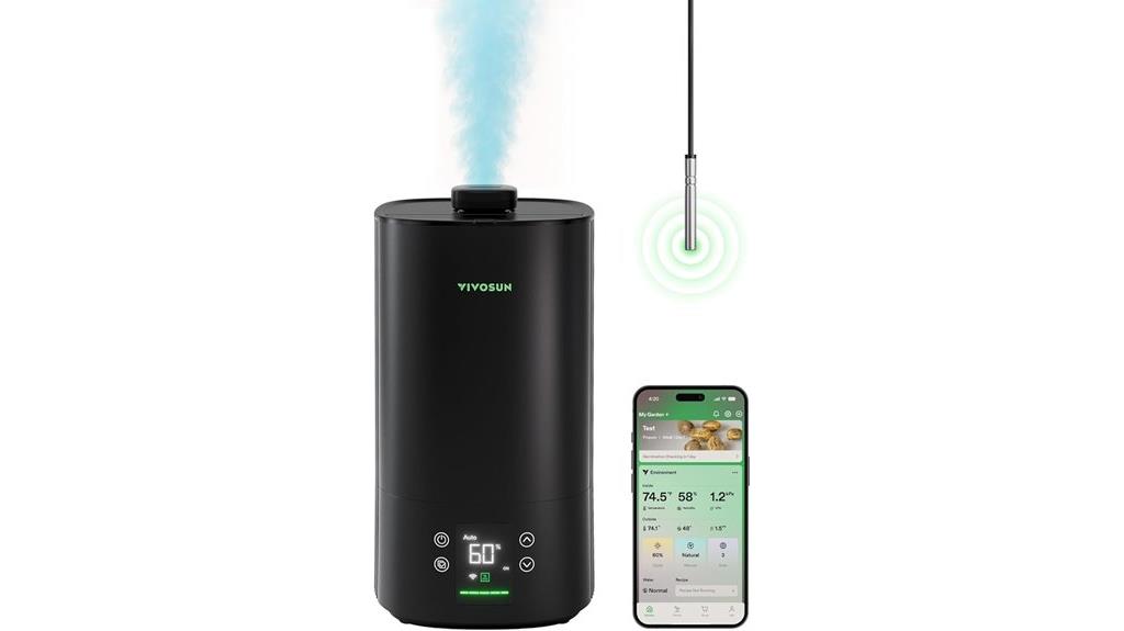 wi fi controlled humidifier system
