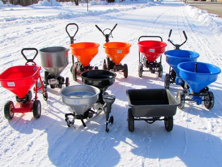 winter safety salt spreaders