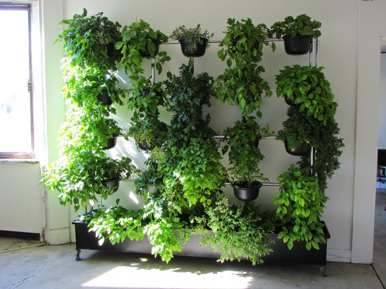 compact vertical herb system