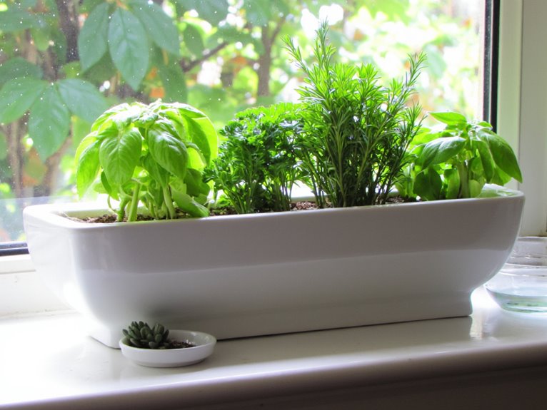 container herb gardens year round