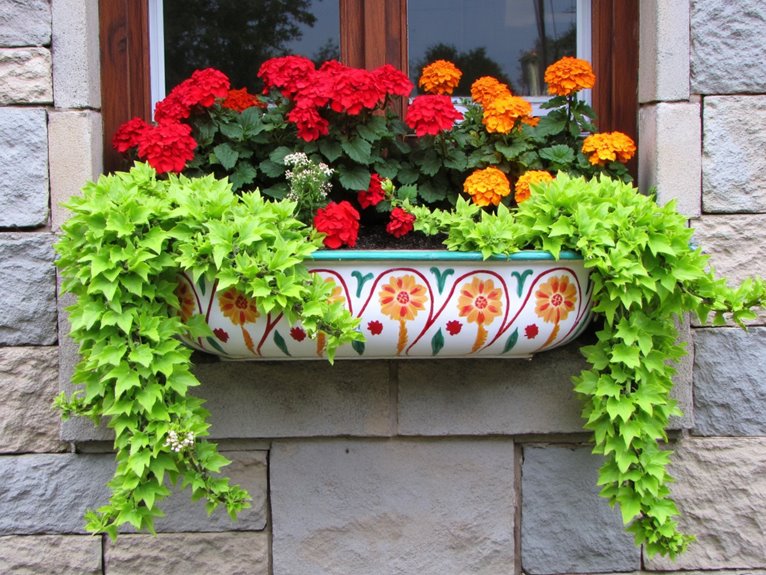 containered bloom arrangements