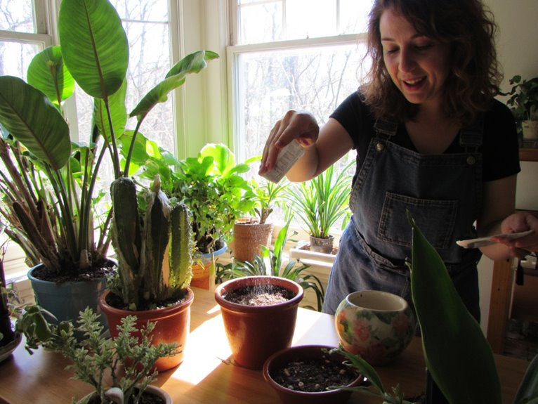 feed indoor tropical plants