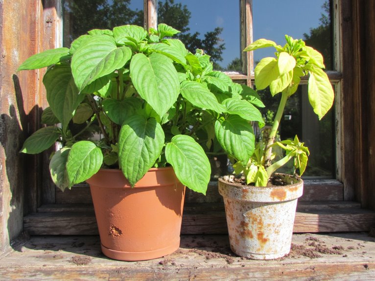 fixing window box plants