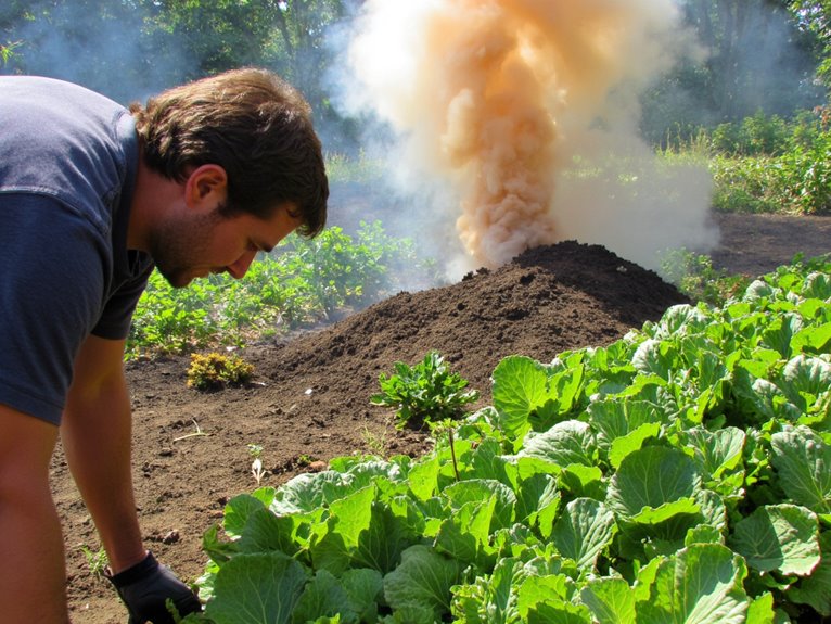 fresh manure burns plants