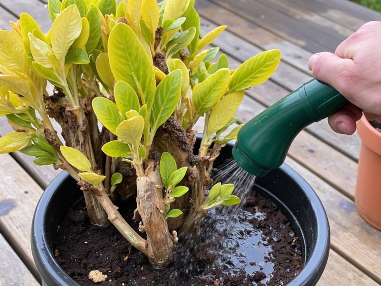 garden soil container drainage disaster
