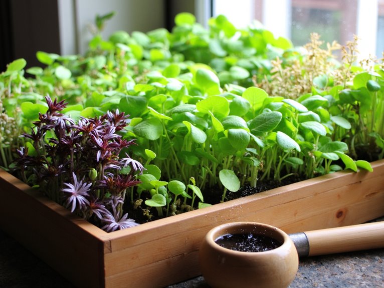 grow microgreens year round