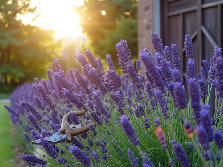 growing calming lavender herb