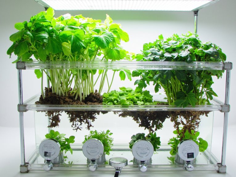 home soil free hydroponic gardens