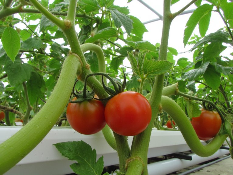 hydroponic water fruiting tomatoes
