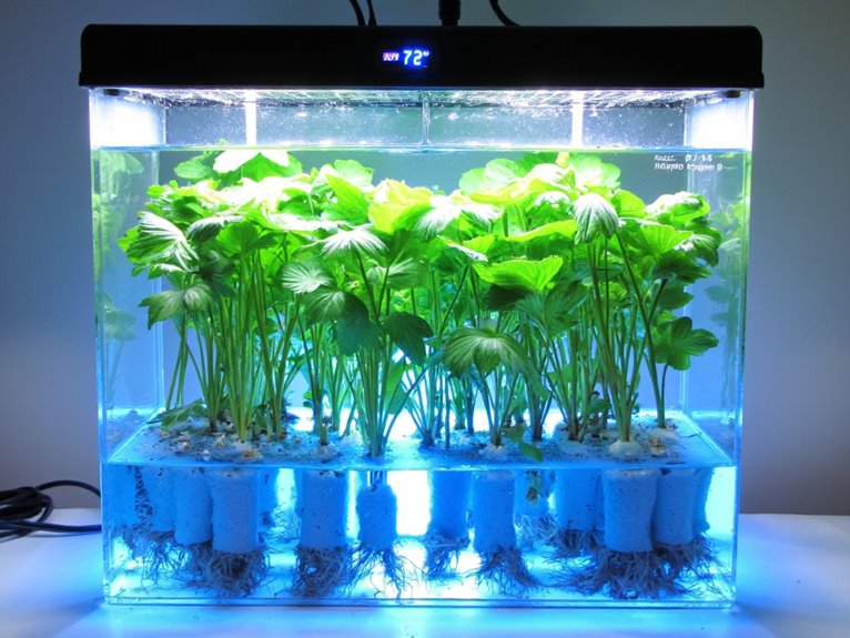 hydroponic water temp root health