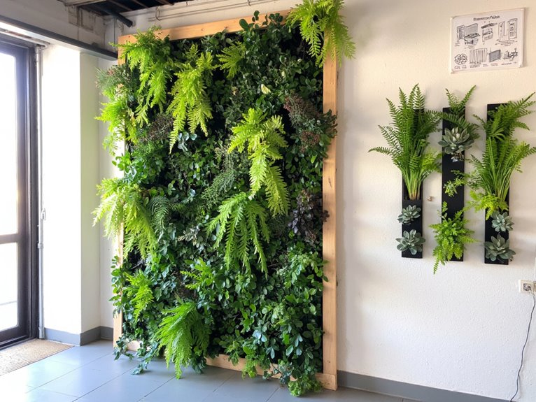 indoor plant wall creation