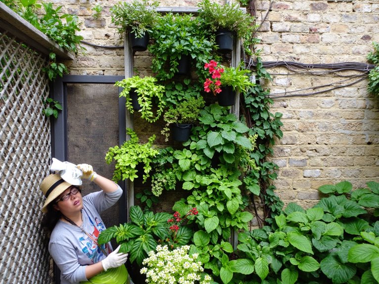 insect control in vertical gardens