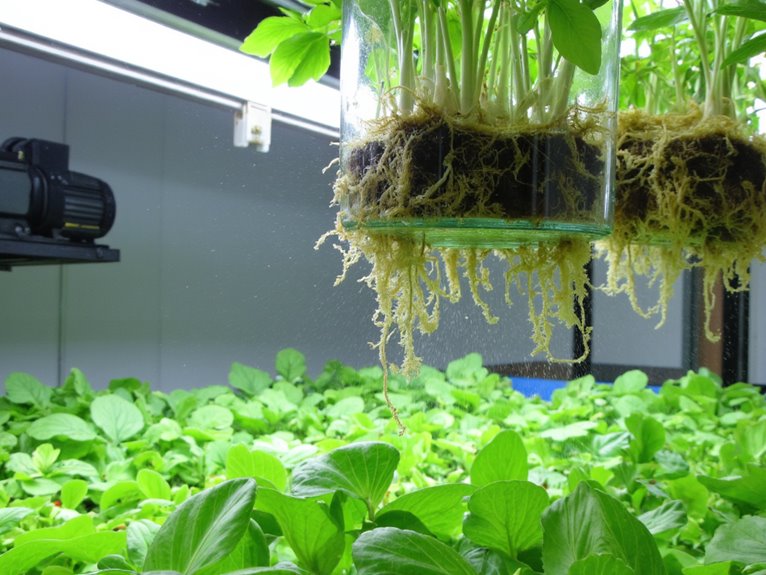 misting roots for growth