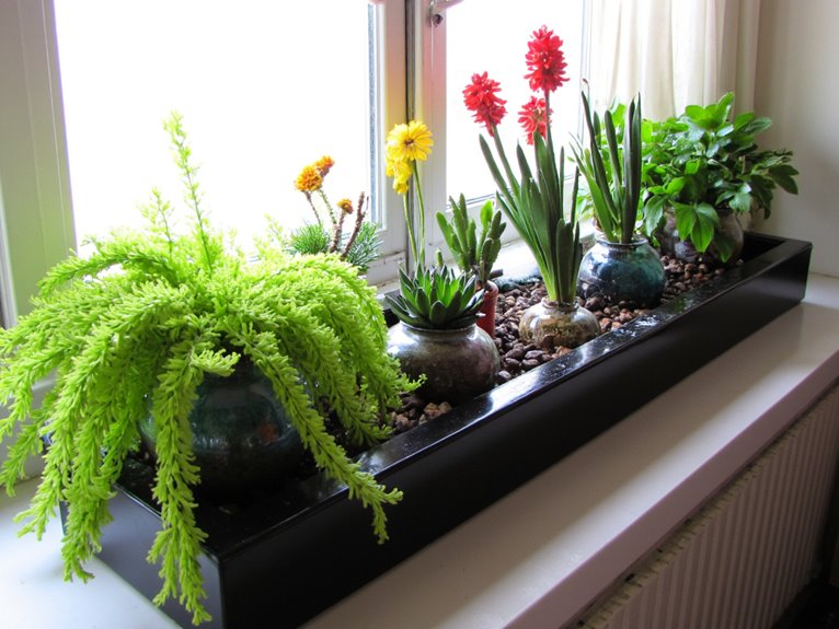 optimal container plant distancing