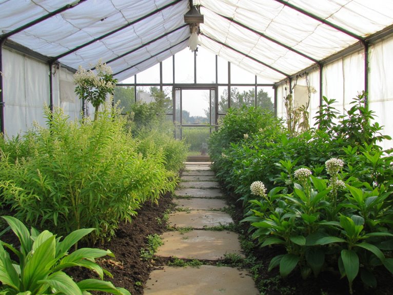 optimal greenhouse spacing balance