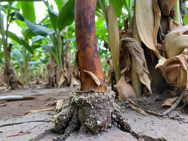 persistent non rotation cultivates soil pathogens