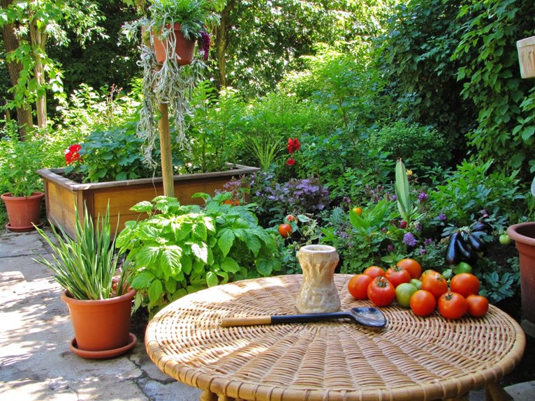 potted vegetables for freshness