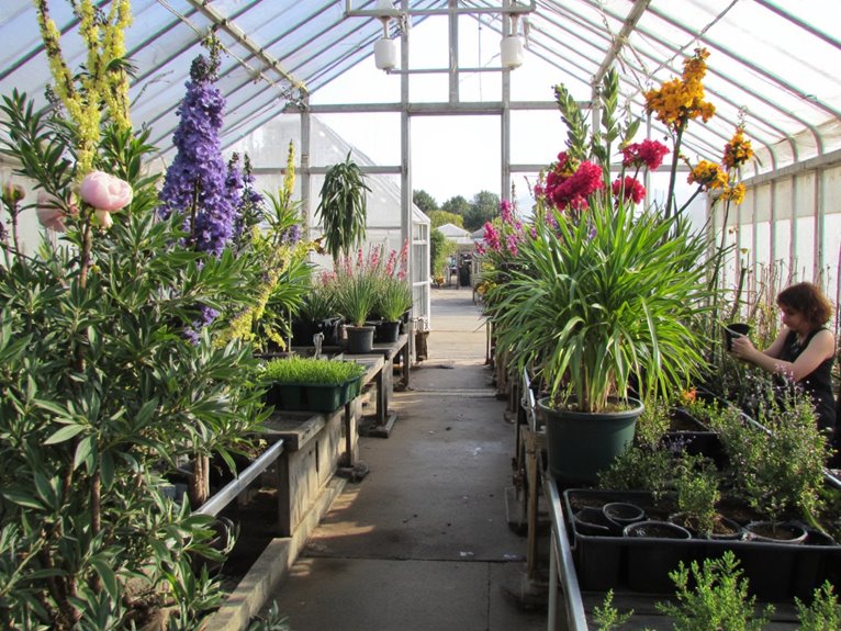 protected floral cultivation