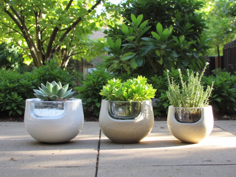 self watering container systems