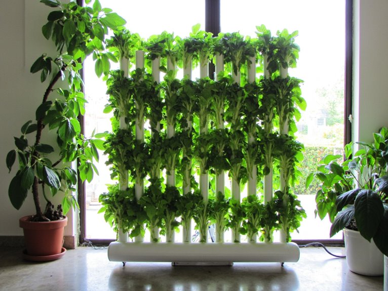 space efficient tower hydroponics