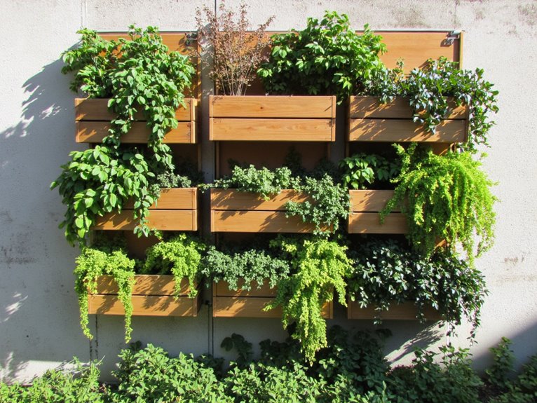 stackable vertical garden modules